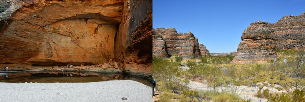 Cathedral Gorge Purnululu National Park. The beehive shaped sandstone cones.